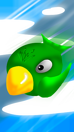 Bird doodle done in Procreate.
